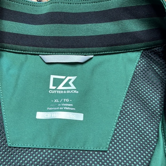 Cutter & Buck Weather Tec full green zip vest.  Size XL - Picture 6 of 7